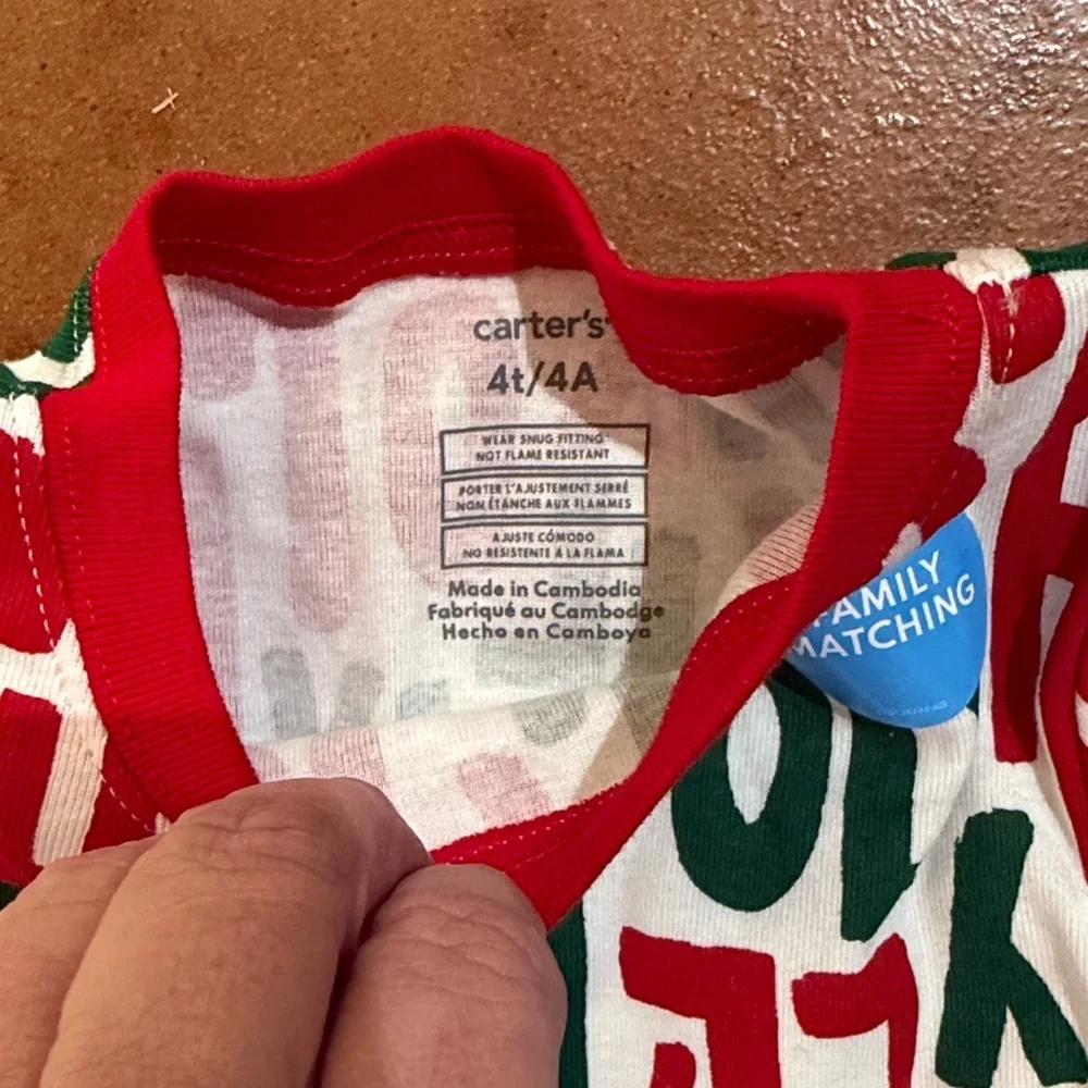 Carter's Jolly Red and Green Pajama Set